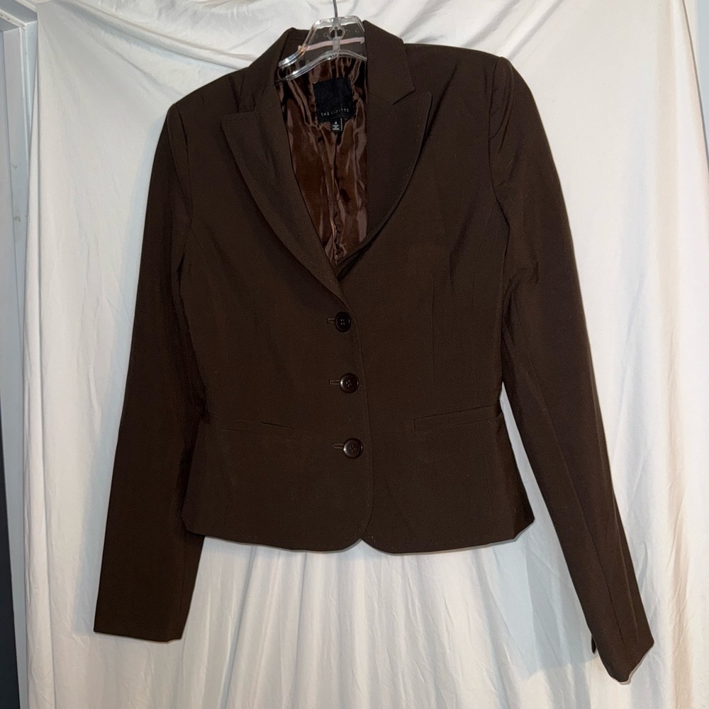 The Limited Dark Brown Women's Blazer 6 | The Limited Women’s 3 Button Blazer